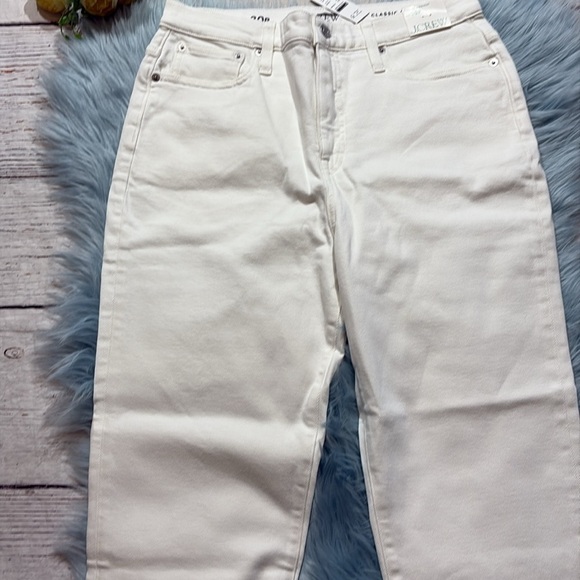 NWT J. Crew Classic Straight Jean in White Petite Fit sz 30P - Picture 5 of 11